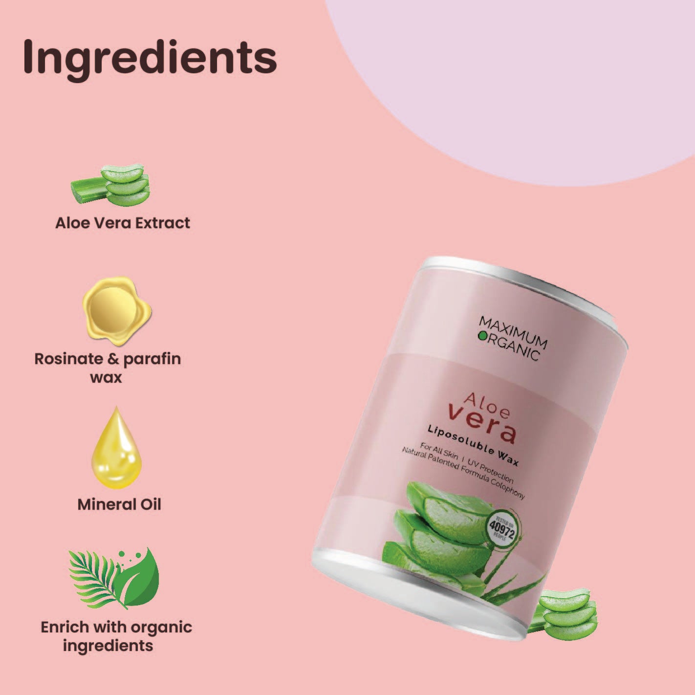 Maximum Organic Aloe Vera Liposoluble Wax